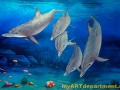 Healthcare Mural - Kids Playroom - Dolphin Detail