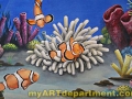 Undersea Wall Mural - Seals and Nemo - Detail