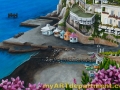 Hand Painted Positano Italy Mural - Dock Detail