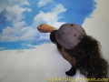 Hand Painted Positano Italy Mural - Painting the Sky