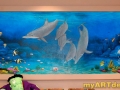 Healthcare Mural - Kids Playroom - Dolphins
