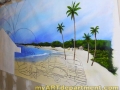Beach Mural in Boy's Bedroom - In progress