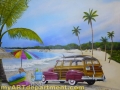 Beach Mural in Boy's Bedroom - Woody