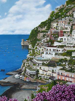 Positano Italy Mural